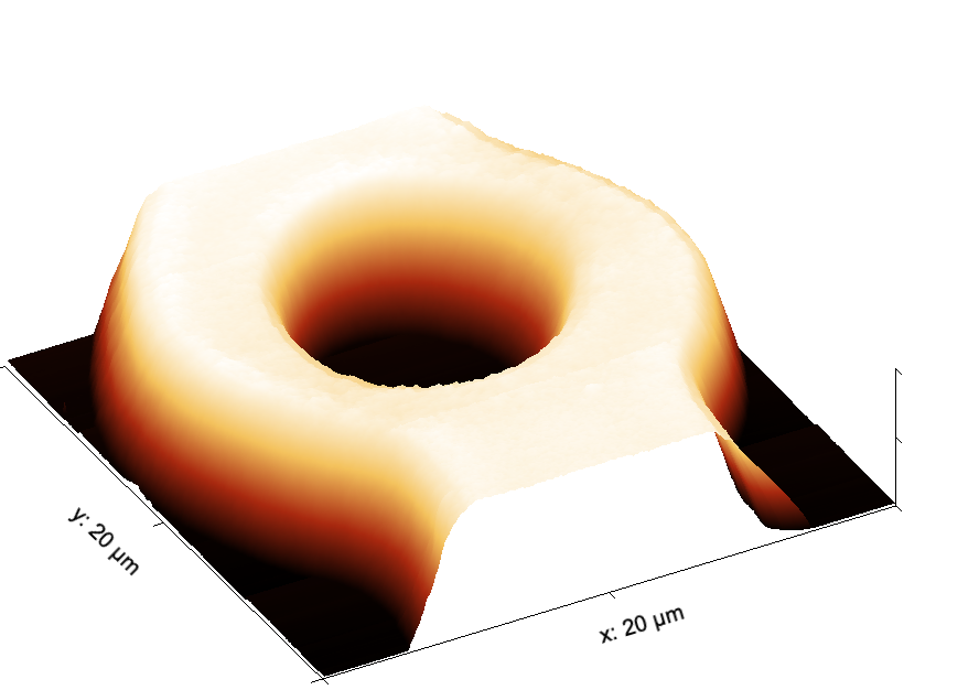 High-resolution SEM images of nanoscale superconducting rings